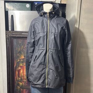 Mondetta Charcoal Hooded rain coat Jacket size M